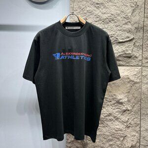 Alexander Wang Black Printed Lettering Short-Sleeved T-Shirt